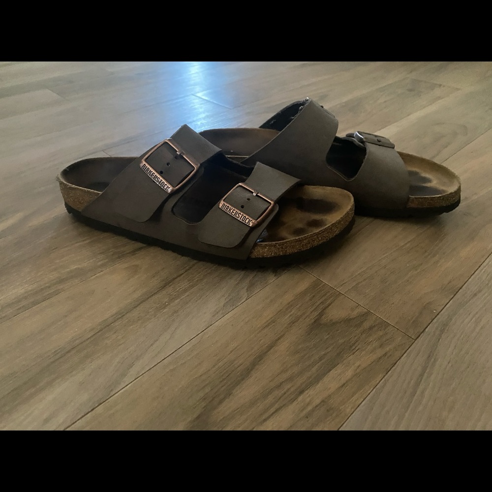 Chocolate Brown Leather Birkenstocks! Size 40
